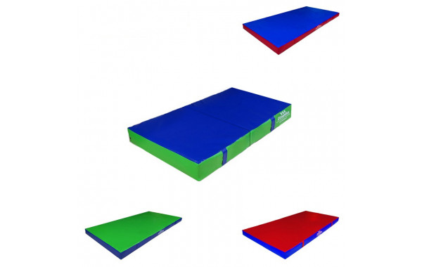 Мат гимнастический 100х50х10см винилискожа складной в 2 сложения (ппу) Dinamika ZSO-001263 600_380