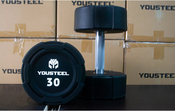 Гантель EVO 30кг полиуретановая YouSteel 600_380