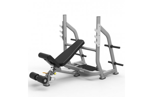 Регулируемая олимпийская скамья Kraft Fitness серии BASE KFOFIDB 600_380