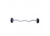 Фиксированная кривая штанга Live Pro Ez Curl Urethane Barbells LP8011-10 10кг