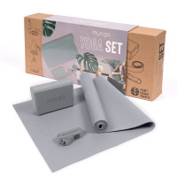 Набор для йоги Myga Yoga Starter Set RY1502 серый