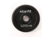 Диск чугунный 1,25 кг Star Fit d26 мм BB-204 черный