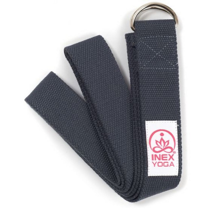 Ремень для йоги Inex Stretch Strap HG\YSTRAP-CG\24-CG-00 темно-серый 800_800