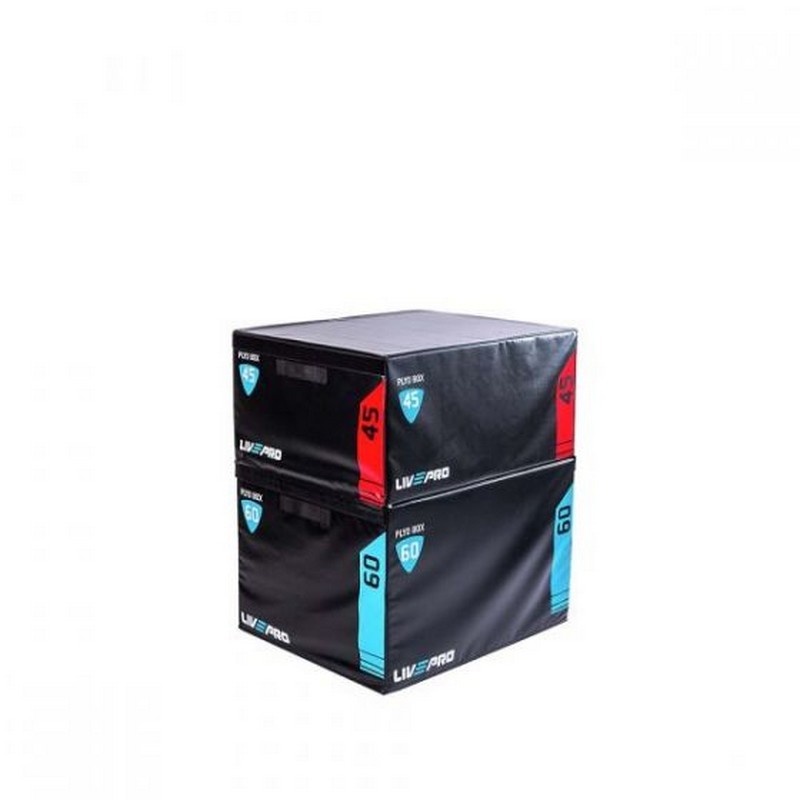 Плиометрический бокс Live Pro Soft Plyometric Box LP8151-XL 91,4x76,2x61 см, черный\синий 800_800