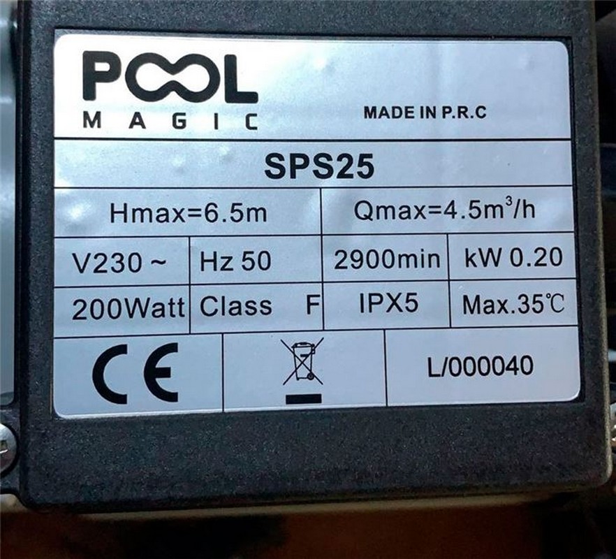 Насос без префильтра Poolmagic SPS 25 882_800